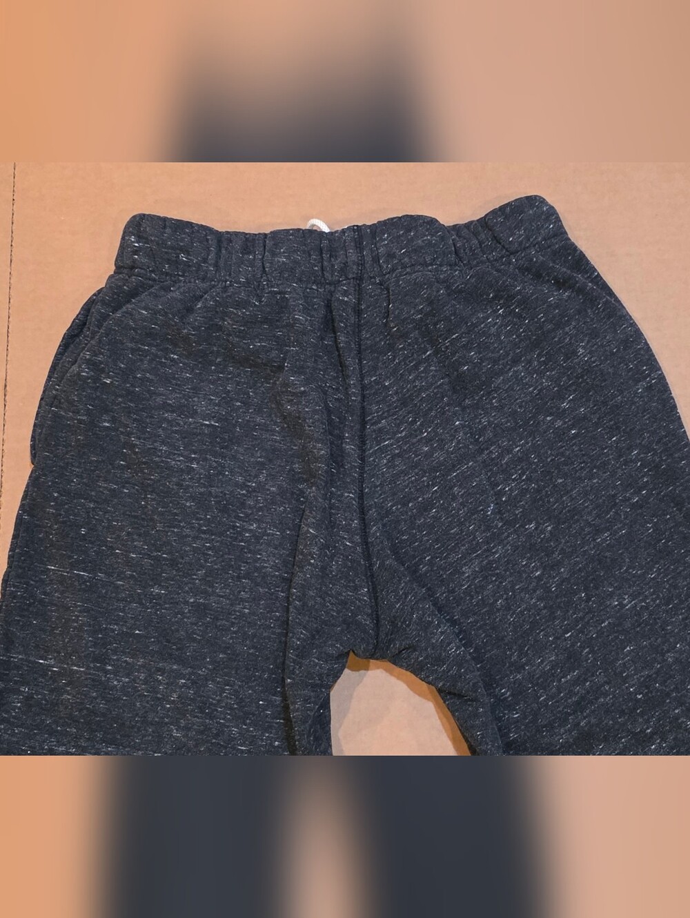 HOMAGE Heather Dark Charcoal Athletic Sweatpants with White Drawcord - Picture 4 of 4